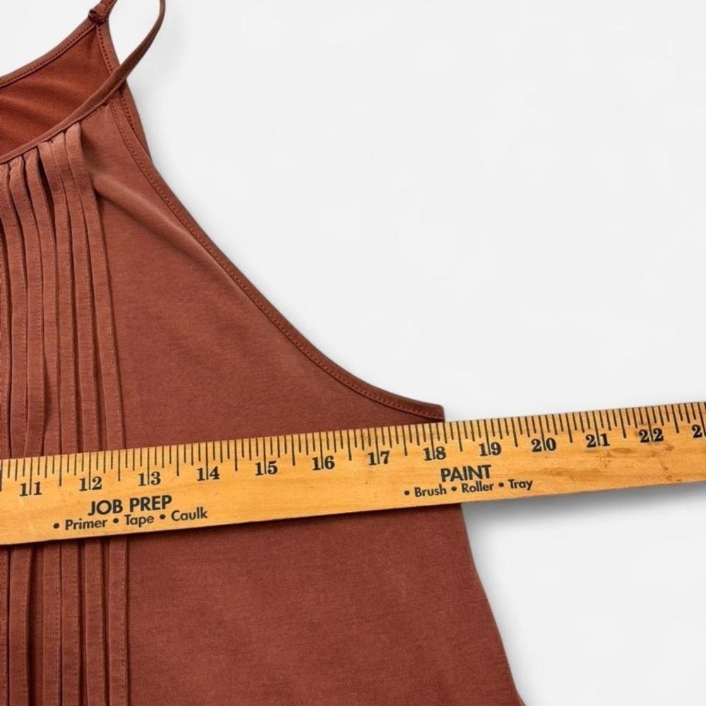 American Eagle brown tank top with fringe detail Size M 0207 - Picture 6 of 6